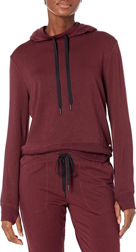 Photo 1 of Amazon Essentials Women's Studio Terry Long-Sleeve Convertible Hood Shirt - XS- 