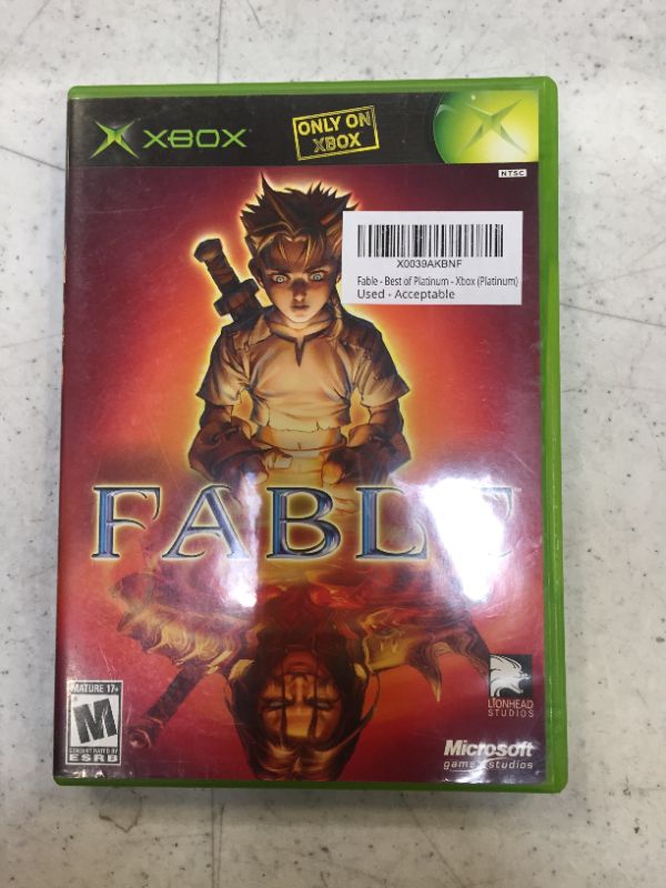 Photo 2 of FABLE XBOX