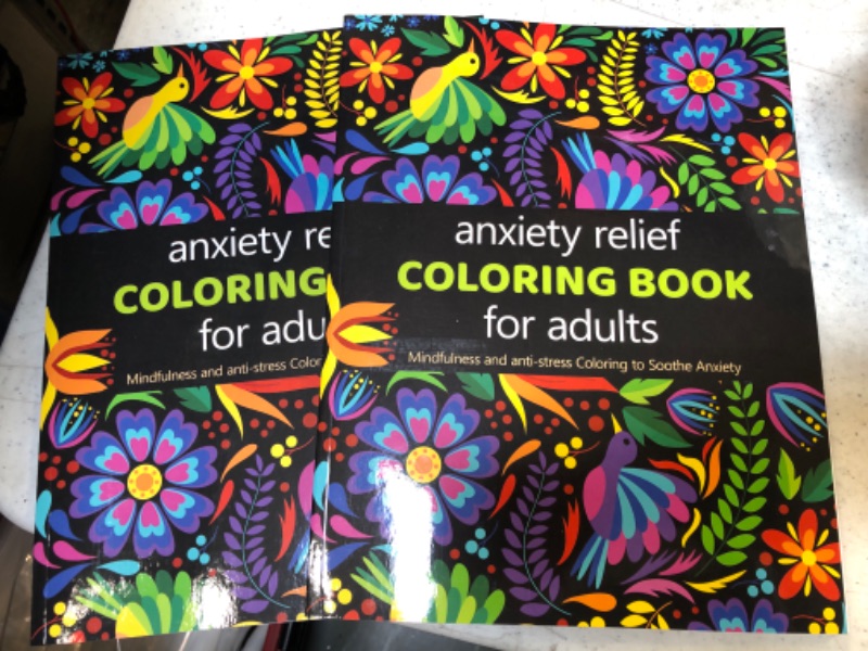 Photo 2 of 2X Anxiety Relief Adult Coloring Book: Over 100 Pages of Mindfulness and anti-stress Coloring To Soothe Anxiety featuring Beautiful and Magical Scenes, Relaxing Designs with Paisley patterns | Adult Coloring Book