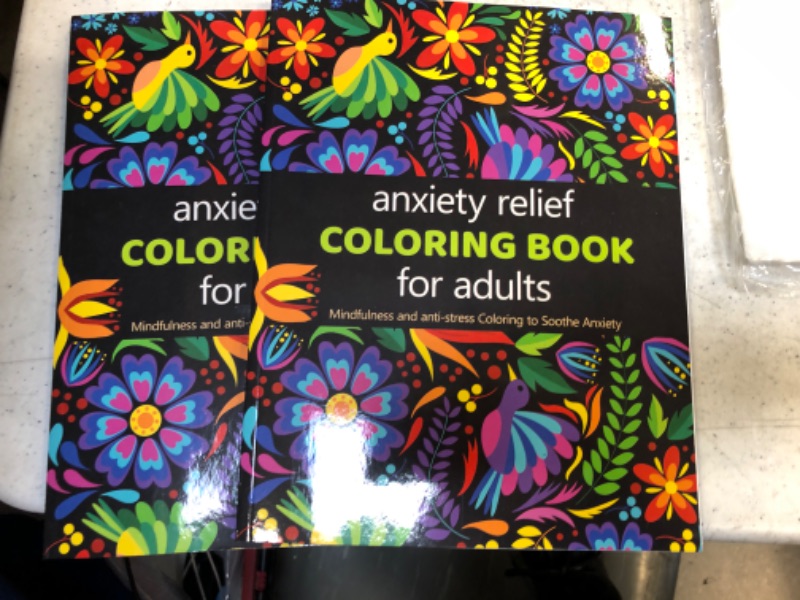 Photo 2 of 2x Anxiety Relief Adult Coloring Book: Over 100 Pages of Mindfulness and anti-stress Coloring To Soothe Anxiety featuring Beautiful and Magical Scenes, Relaxing Designs with Paisley patterns | Adult Coloring Book