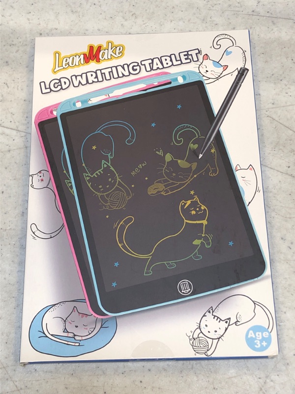 Photo 2 of LeonMake Girl Toys LCD Writing Tablet: Kids Doodle Board for Age 3 4 5 6 7 8 9 11 12 13 Year Old Girls Birthday Gifts | Electronic Drawing Pad for Toddler Learning Sketch Art on Travel | 10 Inch Pink - ++FACTORY SEALED++