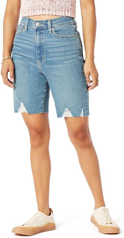 Photo 1 of Signature by Levi Strauss & Co. Gold Label Women's Juniors Ultra High Rise Long Short - SIZE 7 -