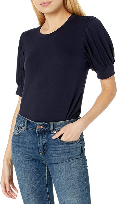 Photo 1 of Daily Ritual Women's Supersoft Terry Puff-Sleeve Top - XL -