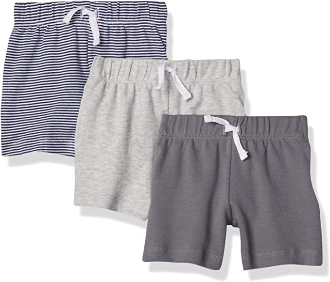 Photo 1 of Amazon Essentials Unisex Babies' Cotton Pull-On Shorts - 6M -