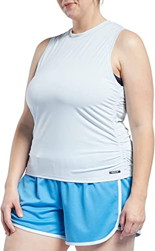 Photo 1 of Core 10 by Reebok Women's ACTIVChill Fitted Tank, Chalk Blue - MEDIUM -