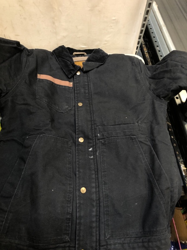 Photo 3 of Venado Concealed Carry Jacket for Men - Heavy Duty Canvas - Conceal Carry Pockets Black Medium