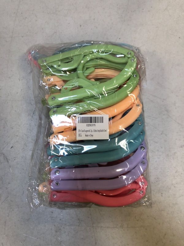Photo 1 of 20 Pcs Travel Hangers with Clips- Portable Folding Clothes Hangers Travel Accessories Foldable Clothes Drying Rack for Travel