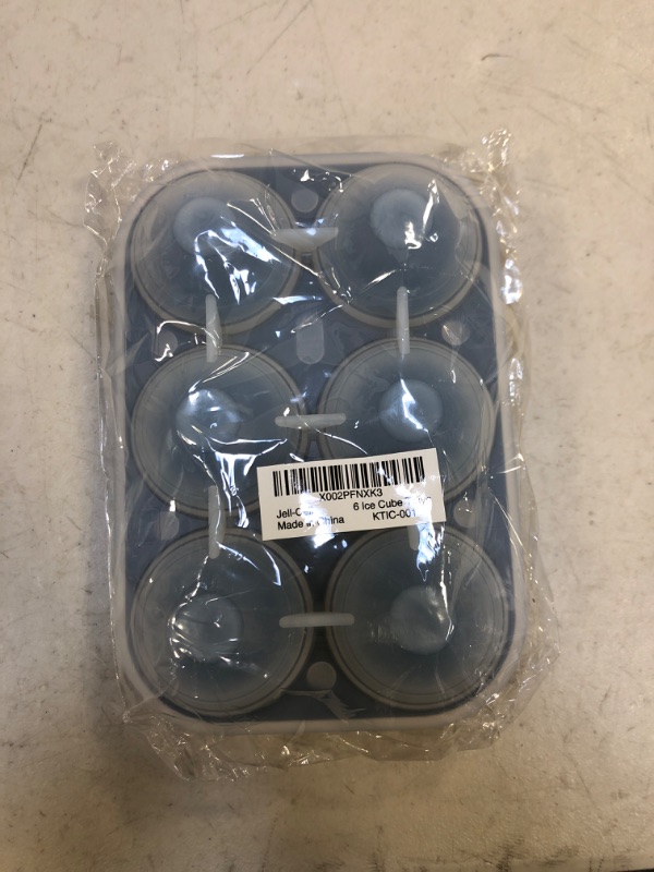 Photo 1 of Ice Cube Trays Silicone Mold - Sphere Ice Cube Ball Maker Mold with Built-In Funnel?Easier Release Round Ice Tray for Whiskey and Cocktails?Black