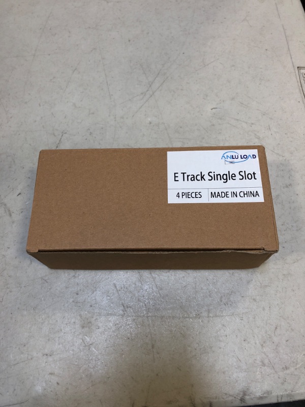 Photo 3 of ANLU LOAD E Track Single Slot E Track Single Strap Anchors E Track Slots for Spring Fitting Ratchet-E Straps,Installed Pickups/Vans/Trailers/PanelTrucks/Warehouses/Black,4Pcs