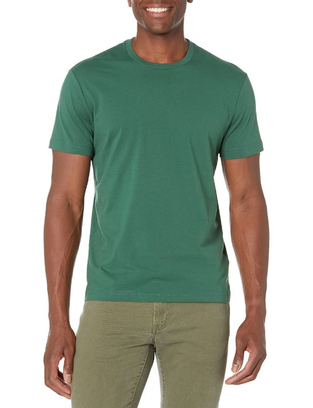 Photo 1 of Goodthreads Men's Slim-Fit Short-Sleeve Cotton Crewneck T-Shirt X-Large Green No Pocket