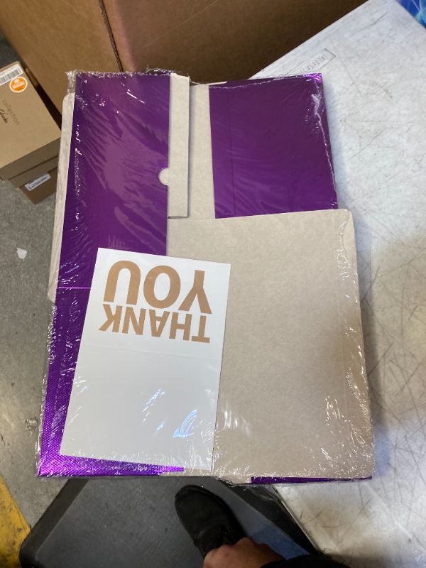 Photo 1 of PACKQUEEN 10 Gift Boxes 9.5x6.5x4 Inches Gift Boxes with Lids Boxes for Gifts Bridesmaid Proposal Boxes, Purple Gift Boxes Bulk for Light Weight Gifts, Crafting (Glossy Purple, Grain Texture) 9.5x6.5x4-10 Pack Glossy Purple