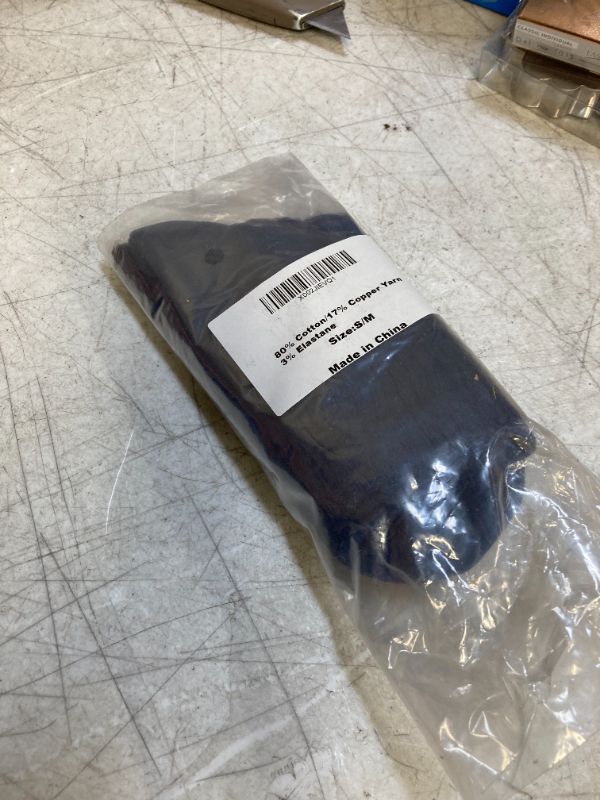 Photo 1 of Copper Infused Crew Socks Diabetic Socks Super Stretch Comfortable for Men and Women Navy-2 Pairs Shoe:5-12 US