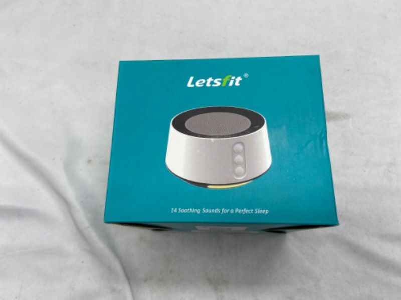 Photo 2 of Letsfit T126L White Noise Machine with 14 Soundtracks and Night Light for Baby

