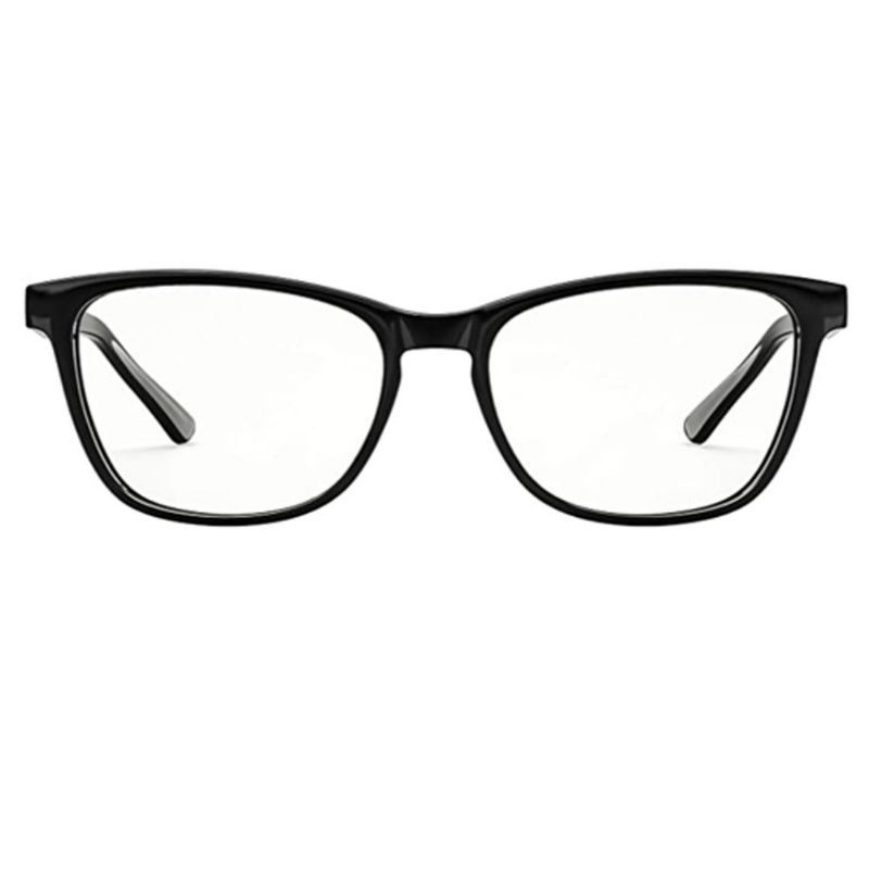 Photo 1 of HSPRO Blue Light Blocking Glasses, Fashion Square Eyeglasses Frame Filter Anti Eyestrain & UV Glare Computer/Reading/Gaming/TV/Phones Glasses for Women Men, Black, S-Width 5.3 inch (BG01)
