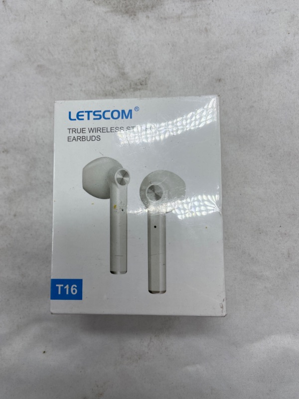 Photo 3 of Bluetooth Earbuds for iPhone 11 - TWS True Wireless Stereo Earphone Headphones - Letscom T16 - Pink
