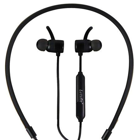 Photo 1 of Letsfit Wireless Sports Stereo Sound Headphones with Mic - Black (BT800)