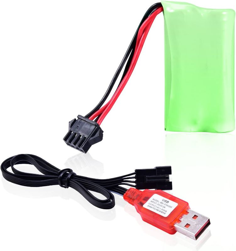 Photo 1 of TANSAR Gel Balls Blaster Gun Accessories Battery, Charging USB Cable 4-Pin Connector, Compatible with Orbeez Gun and Splatter Ball Gun
