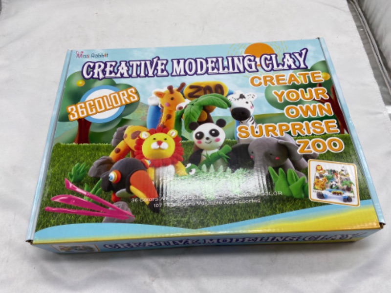 Photo 2 of Miss Rabbit  Creative Modeling Clay Kit 36 Colors - Create Your Own Surprise Zoo 