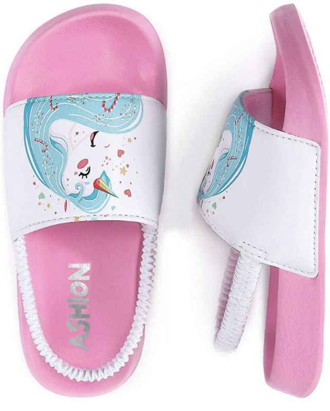 Photo 1 of Unicorn Slides White Pink Toddler Sandals Size 26/27 Water Shoes Beach Open Toe
