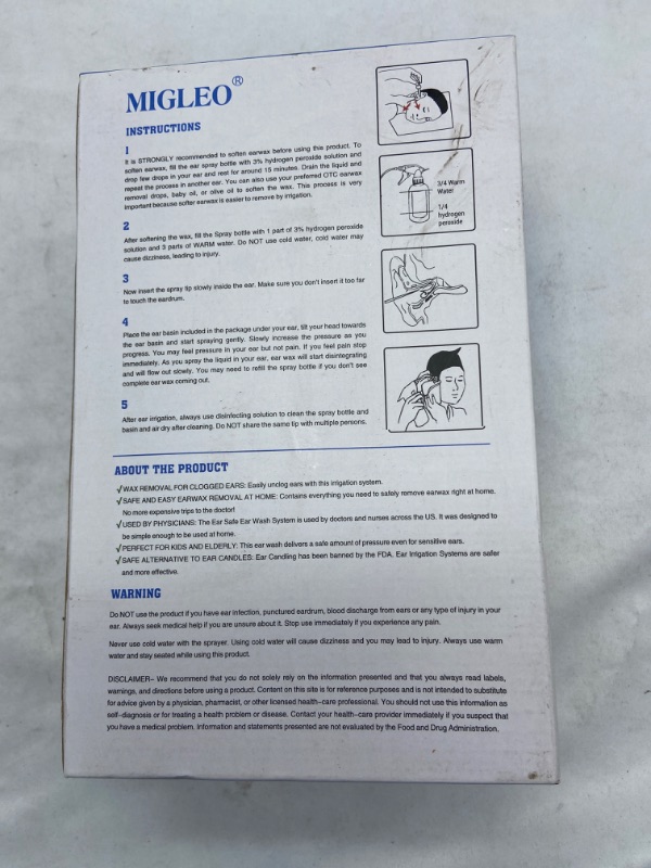 Photo 3 of MIGLEO EAR CLEANING SYSTEM. Ear Wax Removal Kit
