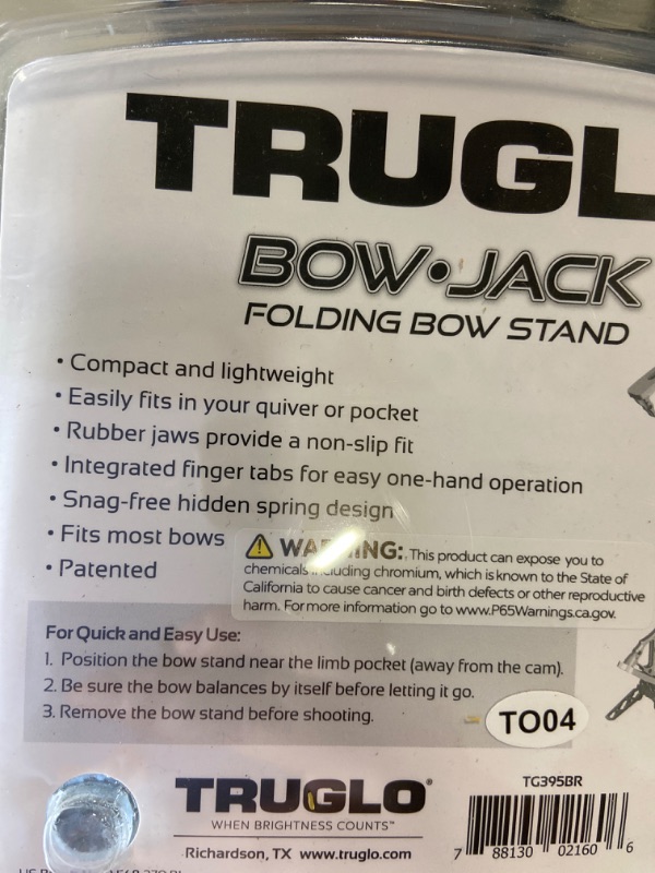 Photo 3 of TRUGLO Bow Jack Folding Bow Stand Standard