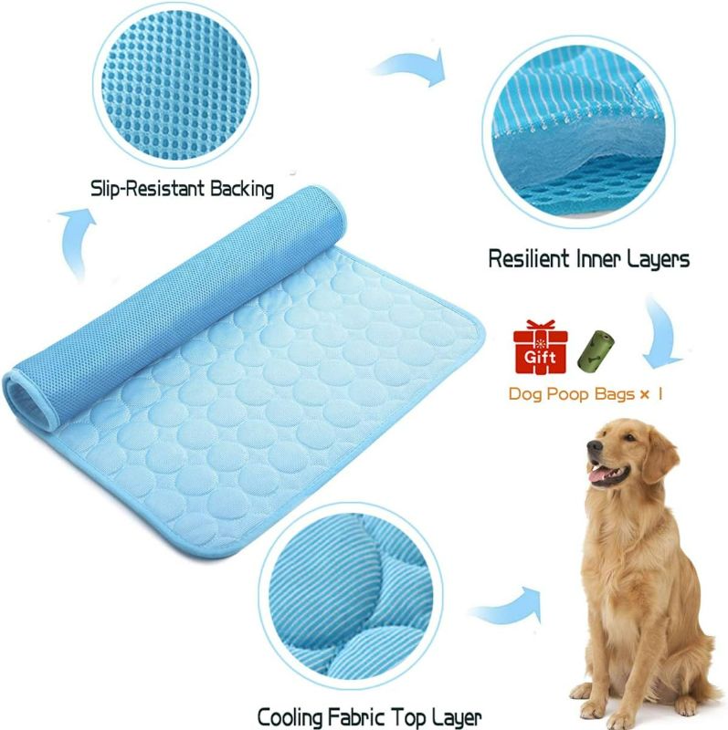 Photo 1 of MICROCOSMOS Summer Cooling Mat & Sleeping Pad- Water Absorption Top, Waterproof Bottom, Materials Safe, Easy Carry, EZ Clean. Keep Cooling for Pets, Kids and Adults.