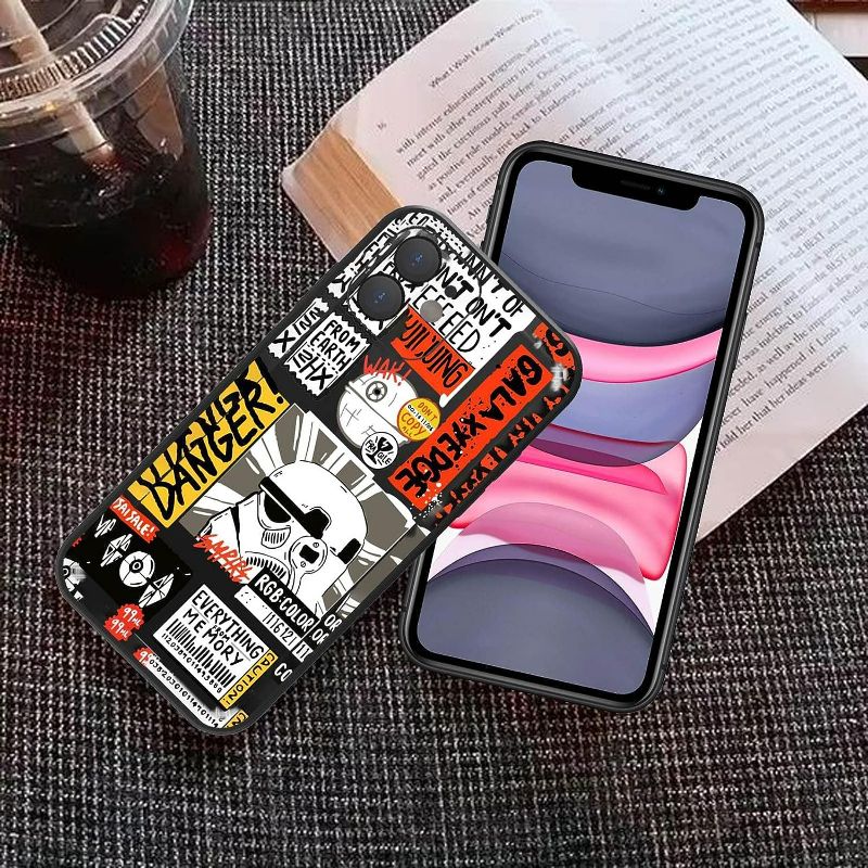 Photo 3 of ICEJAYXIN Compatible iPhone 11 case for Boys Men Street Fashion Anime Design Shockproof Protective Cool Anime iPhone 11 case for Boys
