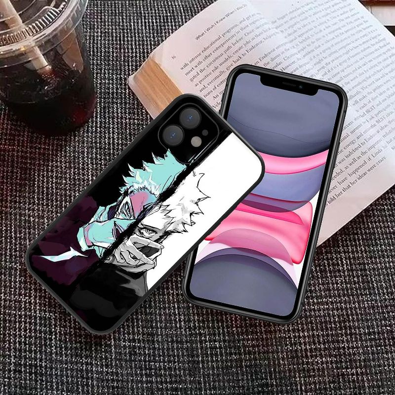Photo 3 of ICEJAYXIN Compatible iPhone 11 case for Boys Men Street Fashion Anime Design Shockproof Protective Cool Anime iPhone 11 case for Boys, Black-White, iPhone11
