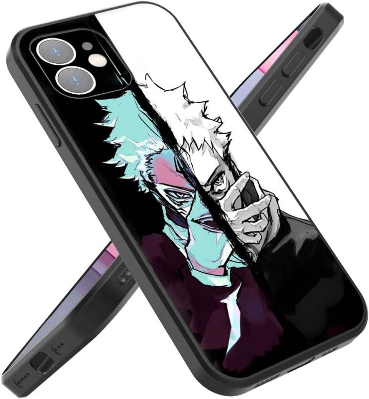 Photo 1 of ICEJAYXIN Compatible iPhone 11 case for Boys Men Street Fashion Anime Design Shockproof Protective Cool Anime iPhone 11 case for Boys, Black-White, iPhone11
