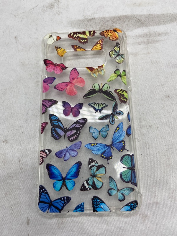 Photo 1 of  Galaxy S10E Case Protective Cover Case for Samsung Galaxy S10E, Clear-Rainbow Butterfly