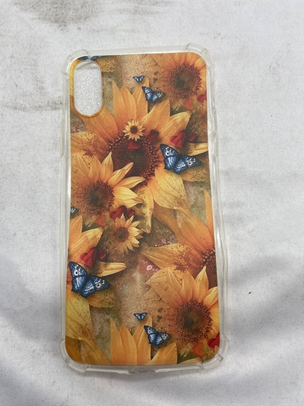Photo 1 of IPhone XS/X Phone Case - Sunflowers And Butterflies 