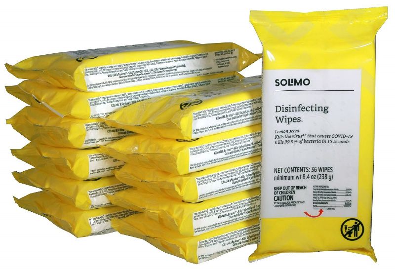 Photo 1 of Solimo Disinfecting Wipes On-The-Go 432 ct (36 ct x 12)
