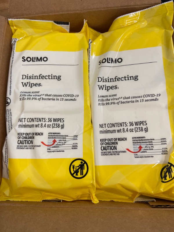 Photo 2 of Solimo Disinfecting Wipes On-The-Go 432 ct (36 ct x 12)
