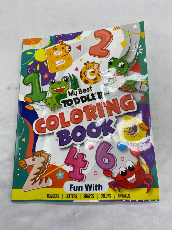 Photo 1 of Independently Published My Best Toddler Coloring Book - Fun with Numbers, Letters, Shapes, Colors, Animals: Big Activity Workbook for Toddlers Kids