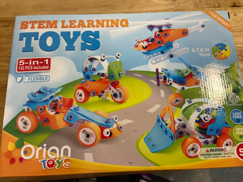 Photo 1 of Orian Kids Toys STEM Learning Play Set for Boys and Girls, 132 Pcs
