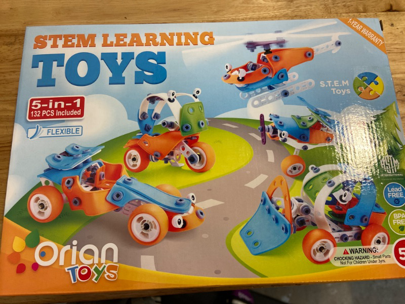 Photo 4 of Orian Kids Toys STEM Learning Play Set for Boys and Girls, 132 Pcs
