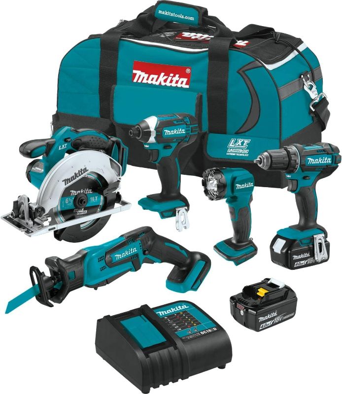 Photo 1 of Makita XT510SM 18V LXT® Lithium-Ion Cordless 5-Pc. Combo Kit (4.0Ah)