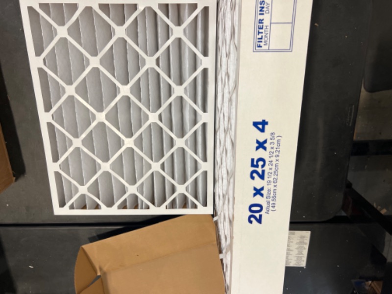Photo 2 of 20 in. x 25 in. x 4 in. Allergen Pleated MERV 12 Air Filter (2-Pack)
