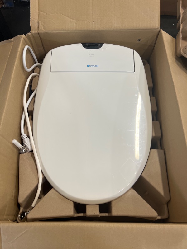 Photo 2 of Brondell S1400-EW Swash 1400 Luxury Bidet Toilet Seat in Elongated White with Dual Stainless-Steel Nozzle Clean+, Endless Water-Warm Air Dryer-Nightlight