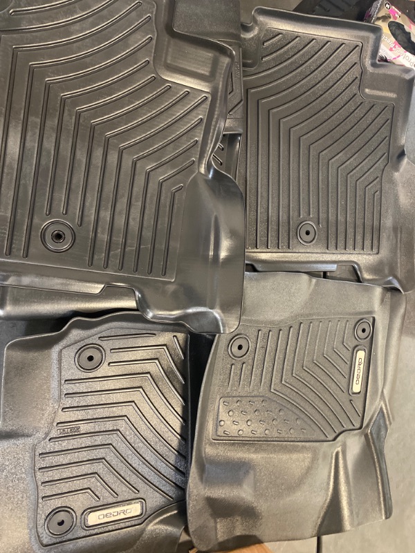 Photo 2 of OEDRO® Floor Mats 3 Row Liner Set for 2021-2023 Jeep Grand Cherokee L (ONLY for 6-Passenger Without Center Console)
