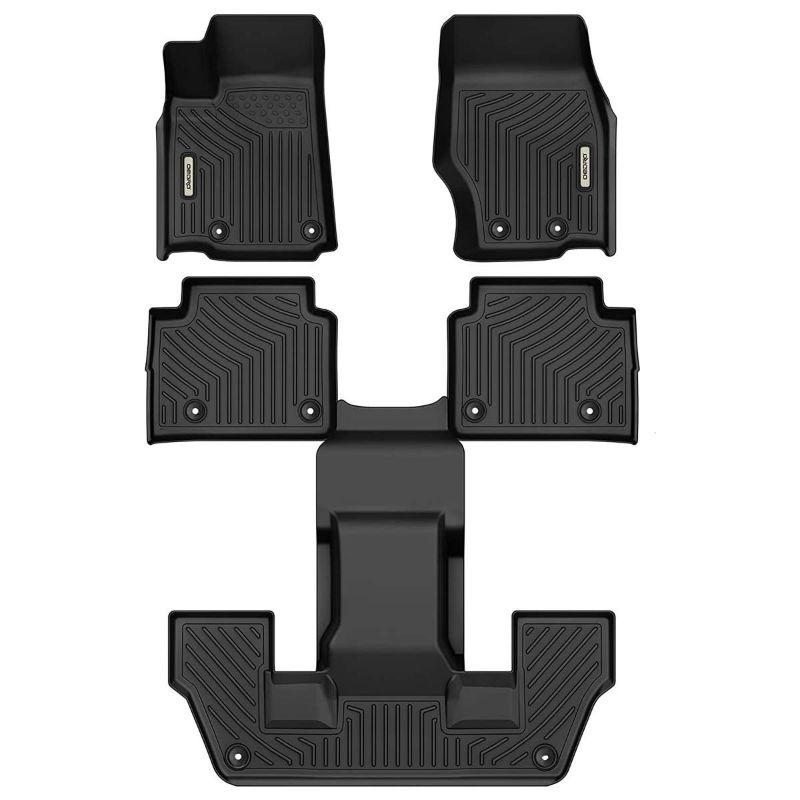 Photo 1 of OEDRO® Floor Mats 3 Row Liner Set for 2021-2023 Jeep Grand Cherokee L (ONLY for 6-Passenger Without Center Console)