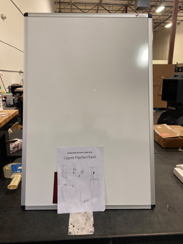 Photo 2 of  Magnetic Portable Easel Dry Erase Board, Flipchart Easel Stand Tripod Whiteboard, 24"W x 36"L