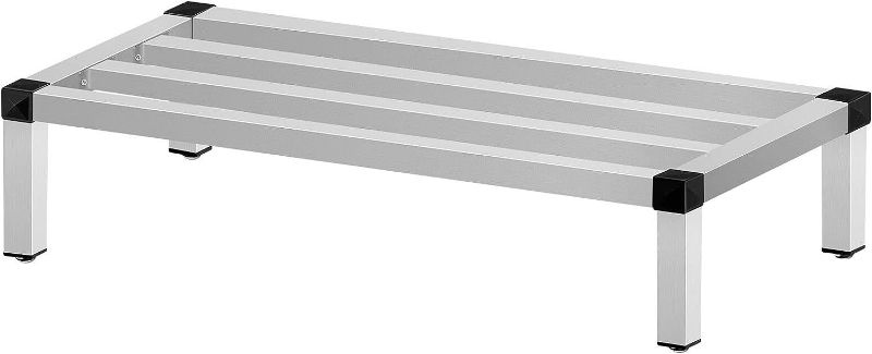 Photo 1 of 1 Pc of 48''x20''x8'' Aluminum Dunnage Rack Commercial Floor Food Shelf 1500lbs