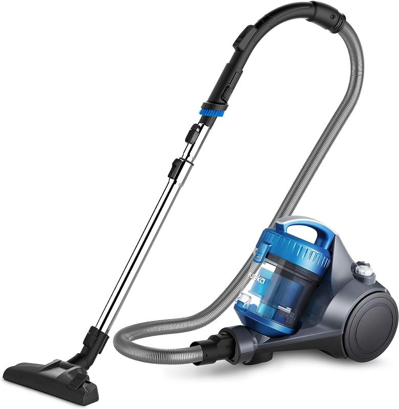 Photo 1 of Eureka WhirlWind Bagless Canister Vacuum Cleaner, Lightweight Vac for Carpets and Hard Floors, Blue
