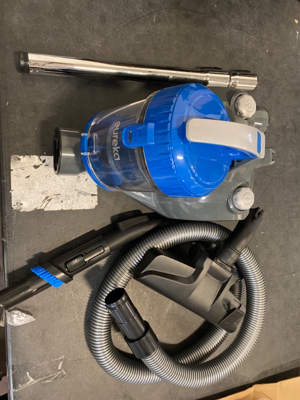 Photo 2 of Eureka WhirlWind Bagless Canister Vacuum Cleaner, Lightweight Vac for Carpets and Hard Floors, Blue