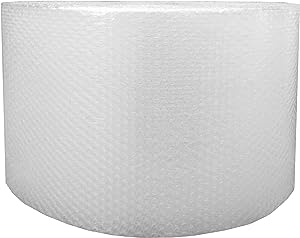 Photo 1 of Amazon Basics Perforated Bubble Cushioning Wrap, Small 3/16", 12-Inch x 175 Foot Long Roll, Clear (2 Pack)