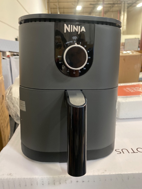 Photo 2 of Ninja AF080 Mini Air Fryer, 2 Quarts Capacity, Compact, Nonstick, with Quick Set Timer, Grey