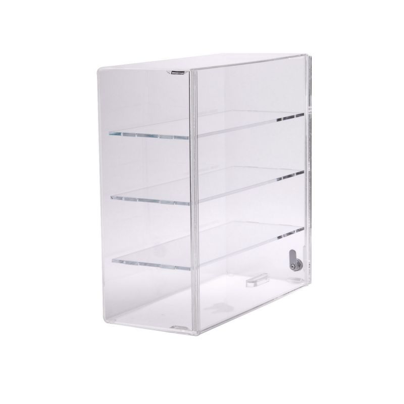Photo 1 of  3 Tier Clear Acrylic Display Case Stand Assemble Countertop Box Storage Cube Organizer Dustproof Protection Showcase for Action Pop Figures Collectibles Toys,Transparent Steps