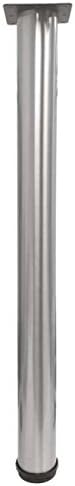 Photo 1 of 28" Tall, 3" Diameter, Single Leg, Brushed Steel