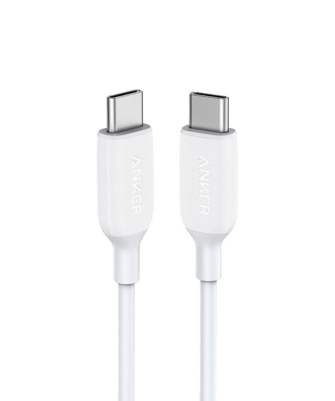 Photo 1 of USB C to USB C Cable [2 Pack] 100W 6ft, USB 2.0 Type C Charging Cable for MacBook Pro 2020, iPad Pro 2020, iPad Air 4, Galaxy S20 Plus S9, Pixel, Switch, LG V20, and More (White)